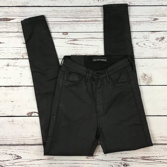 Zee Gee Why swizzle sticks coated jeans 27 NWT - Picture 1 of 8